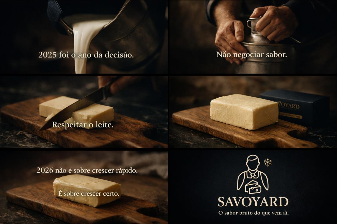 Savoyard — 2025 foi o ano da decisão. Respeitar o leite. 2026 é sobre crescer certo.